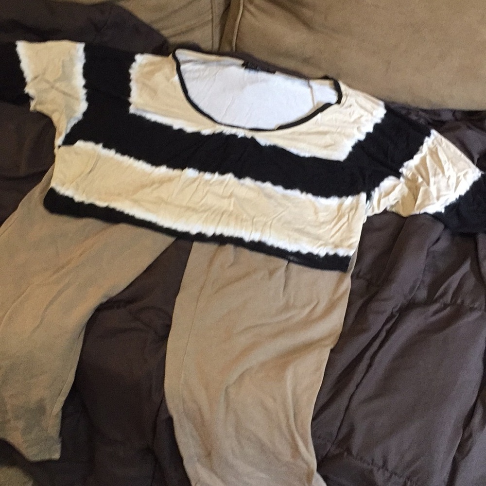 Whbm shirt with vs yoga pants